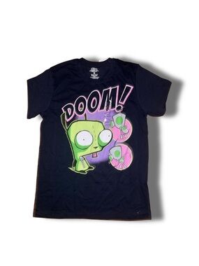 'DOOM!' Graphic Tee - Black & Green